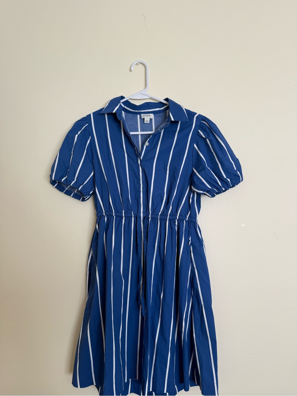 Jcrew Blue and White Striped Dress Size 2 Never Worn